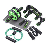 Resistance Bands Push Up Stand Bar Abdominal Wheel AB Roller Jump Rope Grip Strength Exercise Home Gym Fitness Muscle Trainer