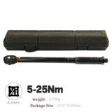 1/4 3/8 1/2 Torque Preset Torque Wrench Drive Tool 5-210 Nm Positive Negative Two-way Adjustment Spanner Auto Repair Hand Tools