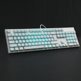 104 Keys Gaming Wired Mechanical Keyboard Pudding Keycap Blue Switch RGB Backlit Teclado Gamer for PC Laptop