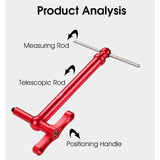 WEST BIKING MTB Road Bike Derailleur Hanger Bike Alignment Ranging Tool Alignment Gauge Measure Straighten Dropout Tools