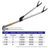 Adjustable Fishing Rod Bracket for Two Rods Holder Rack Pole Bracket Tool Stainless Steel 360 Rotating Fishing Tools Accessories