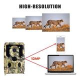 Camera 8GB TF Card 12MP 1080P Infrared Night Vision Wildlife Scouting