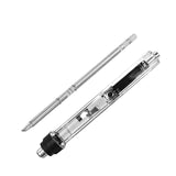 QUICKO 150~450℃ 72W Portable Temperature Adjustable Mini Electric Soldering Iron With OLED Digital Display Transparent Cover