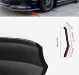 2.5M Universal Car Front Rear Side Bumper Lip Splitter Rubber Protector Body Spoiler Valance Chin Rubber Car Bumper Lip