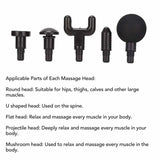 5 Gears Massage Power Percussion Muscle Massager Small Portable Relax Fitness Electric Frequency Conversion Therapy Massager