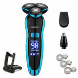 Electric Shaver Rechargeable Electric Razor Shaving Machine Cleaning Beard Razor for Men Wet and Dry Waterproof Washable ZN1159