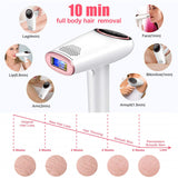 999999 Flashes IPL Laser Epilator Ice Cool Hair Removal LCD Permanent Painless Laser Hair Remover for Bikini Face Lip Back Arm