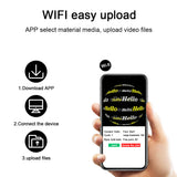 3D Fan Hologram Projector WIFI Advertising Display Logo Projector Remote Advertising Display Led Sign Holographic Lamp Player
