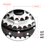 Crankset Mountain Bike 9/27 Speed Hollow One Sprocket Wheel Crankset Mtb Road Bike Parts Chain Ring Crankset