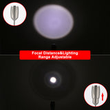 Rechargeable LED Flashlight Bendable Work Light Barbecue Light 3 Lighting Modes Zoom Waterproof Camping Light with Tail Magnet