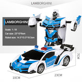 Transformation Robots Electric RC Car Sports Vehicle Model Toys Remote Outdoor RC Deformation Cars Kids Toys Boy Birthday Gift