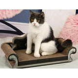 Cat Cardboard Corrugated Scratcher Scratching Pad Scratch Board Sofa Bed Board Kitten Claw Grinder Wear-resistant Pet Toy