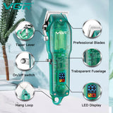 Professional hair trimmer cordless barber hair clipper beard electric hair cutting machine adjustable men haircut rechargeable
