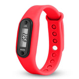 1PCs Sport Smart Wrist Watch Bracelet Display Fitness Gauge Step Tracker Digital LCD Pedometer Run Step Walking Calorie Counter