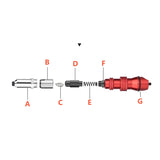 Electric Rivet Tools Adapter 2.4 -4.8Mm Rivet Nut Tool Bit Adapter, Insert Nut Pull Riveting Tool With 200Pcs Rivets