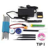 TS100 Mini Portable Smart Programmable Electric Soldering Iron Digital LCD Display Original Replacement Tip High Frequency+GIFT