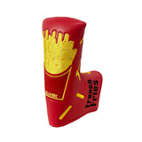 Golf Putter Cover Hamburg French Fries Pattern Magnetic Closure PU Leather Durable Golf Head Cover for Blade Putter Protector