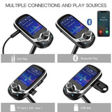 JINSERTA 2021 Car MP3 Music Player Bluetooth 5.0 Receiver FM transmitter USB QC3.0 Charger U disk / TF Card AUX lossless Music