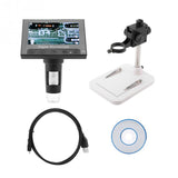 500/1000X Digital Microscope DM4 2MP 4.3 Inch Display Magnifier Electronic Microscope with LED Light
