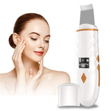Ultrasonic Skin Scrubber Vibration Face Spatula Blackhead Remover Facial Scrubber Shovel Facial Lifting Cleaner EMS Massager NEW