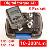 Digital Torque Wrench Connector 1/2" 2- 200Nm Adjustable Professional Electronic Torque Wrench Bike Car Repair Tool