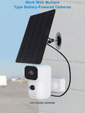 Camera Solar Panel IP67 Waterproof 10W Monocrystalline Solar Powered Charger for IP Security WiFi Camera Street Light