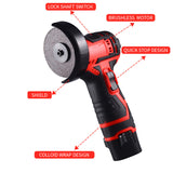 12V 2500mA Mini Angle Grinder DIY Cutting Machine Small Polishing Mechanical Grinder Grinder Grinder Hand Grinder