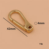 Pure Brass Square Bottom Movable Hook Bag Hook Buckle Pure Copper Bag Buckle Handmade Leather Hardware Accessories 008