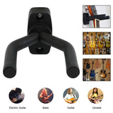 4x Guitar Hanger Black Wall Mount Display Hook Holder Stands-Easy to Install-Fits All Size Guitars,Bass&amp; 2Pcs Mushroom