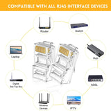 RJ45 Crimp Tool Kit For Cat5 Cat5e Cat6 Modular Plug Connectors, RJ-11, 6P/RJ-12, 8P/RJ-45 Network Crimp Tool