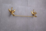 Free shipping gold finish bathroom crystal single towel bar New
