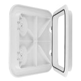 Marine Boat RV 370*375mm Access Hatch Cover Twist Screw Out Deck Plate