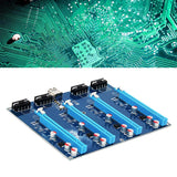 PCI-E Expansion Board Kit PCI-E X1 to 4 PCI-E X16 Slot Graphics Adapter Card for BTC Miner