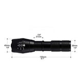 Five-speed Glare T6 Glare Led Telescopic Zoom L2 Flashlight Camping Outside Multiple Gears