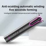 USB Charging Hand-held Dry Wet Automatic Hair Curler Curling Iron Curls Waves Four Levels Curly Rotating Curling Wave Styer