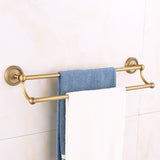 Antique Carved Bathroom Hardware Sets Solid Brass European Bathroom Accessories Set Brushed Bathroom Products (shelf/towel Rack)