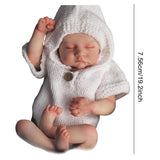 Baby Dolls Handmade Eyes Closed Baby Doll 19 Inch Newborn Baby Doll Full Silicone Baby Dolls  for Christmas Birthday Gift