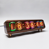 IN12 Glow Digital Tube Clock Mobile Phone Bluetooth Control Glow Light Electronic Station Clock True Glow Clock