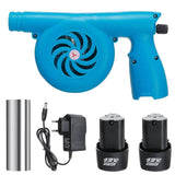 Cordless Electric Air Blower Handheld Leaf Blower Dust Collector Sweeper BBQ Grill Fire Bellows Tools with Li-ion Battery