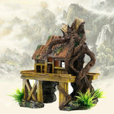 Aquarium Decoration Accessories Artificial Fish Reptile House Shelter Fish Tank Landscaping Resin Building Ornaments