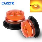 CARCTR 9-30V Emergency Strobe Warning Beacon Light Led Rotating Flashing Yellow with Magnetic Tractor Warning Light Accessories