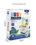 Busy Board Montessori Kid Toy Puzzle Brain Unlocking Game Wooden Teaching Aid Cognitive Education Toys New Children Baby Gift