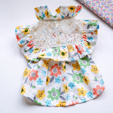 Lace Floral Dog Dress Summer Pet Clothes Cat Skirt Yorkshire Pomeranian Shih Tzu maltese Schnauzer Clothing Female Dog Costumes