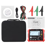 HT5910 4.7-inch LCD Digital Resistance Meter Leakage Switch Tester RCD/Loop Tester 1000 Data Storage Megohmmeter Voltmeter