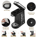 Coffee Machine Portable K-Cup Coffee Maker Capsule Espresso Cafetera Pod Brewer for Single Cup Capsule with 360ml Reservoir
