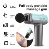 LCD Display Massage Gun Deep Muscle Massager Muscle Pain Body Neck Massage Exercising Relaxation Slimming Shaping Pain Relief
