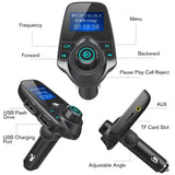 Universal 5V 2.1A,T11 Car LCD Bluetooth MP3 Player Hands-free Dual USB Charger For iPhone 11 Pro 7 8 Plus Mobile Phone Adapter