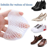 6 Pairs Silicone Forefoot Pad Metatarsal Pads Ball Of Foot Cushions Support Gel Foot Cushion  for Reducing Forefoot Pain Callus