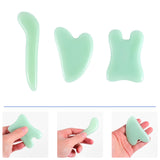 6pcs Tools Face Scraping Board Natural Jade Guasha Board