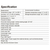 HT-102 Mobile Phone Thermal Imager External Thermal Imager Camera Video Induction Power Thermometer Thermal Imager Night Vision